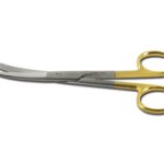 Gold kaardus käärid nüri/terav - 14,5 cm