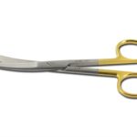 Gold kaardus käärid nüri/nüri - 14.5 cm