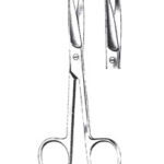 Roostevabast terasest kõverad käärid - terav/terav - 14,5cm