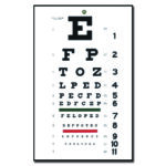 GIMA traditsiooniline silmatabel - 6m kauguselt hindamiseks