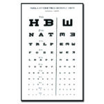 GIMA silmatabel - 3m kauguselt hindamiseks