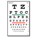 GIMA silmatabel - 6m kauguselt hindamiseks - "SNELLEN"