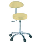 Rataste ja seljatoega tool-Beež