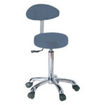 Rataste ja seljatoega tool- Avio sinine