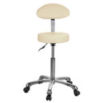 Rataste ja seljatoega tool-Beež