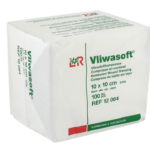 Vliwasoft mittesteriilne lausmaterjalist haavatampoon 10X10cm, 100 tk pakis