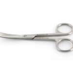 Roostevabast terasest kõverad käärid - terav/nüri - 16cm