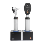 HEINE BETA 400 LED F.O. otoskoop ja BETA 200 oftalmoskoop laualaadijaga