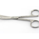 Roostevabast terasest kõverad käärid - nüri/nüri - 18cm