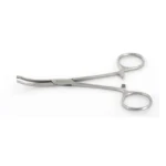 Roostevabast terasest Kocher tangid kaardus - 16 cm - kirurgiline / hambaga