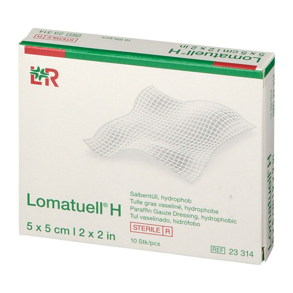 D01908204-p15 Haavavõrk Lomatuell vaseliinvõrk 5x5cm 10tk - Image 1