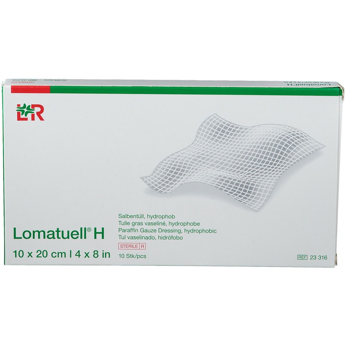 D03275619-p10 Haavavõrk Lomatuell vaseliinvõrk 10x20 cm 10tk - Image 1