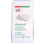 Vliwasoft mittesteriilne lausmaterjalist haavatampoon 5x5 cm, 100 tk pakis
