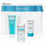 Elementrē kosmeetikakott näidistoodetega