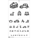 Laste silmatabel - 5m